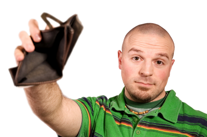 Student Credit Cards Man who has a voluntary wage assignment