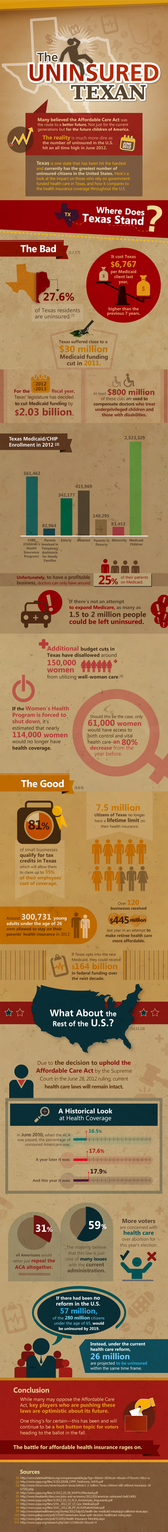 The Uninsured Texan - An InfoGraphic The Uninsured Texan - An InfoGraphic