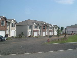 A group of townhouses in Bristol, Tennessee. A group of townhouses in Bristol, Tennessee.